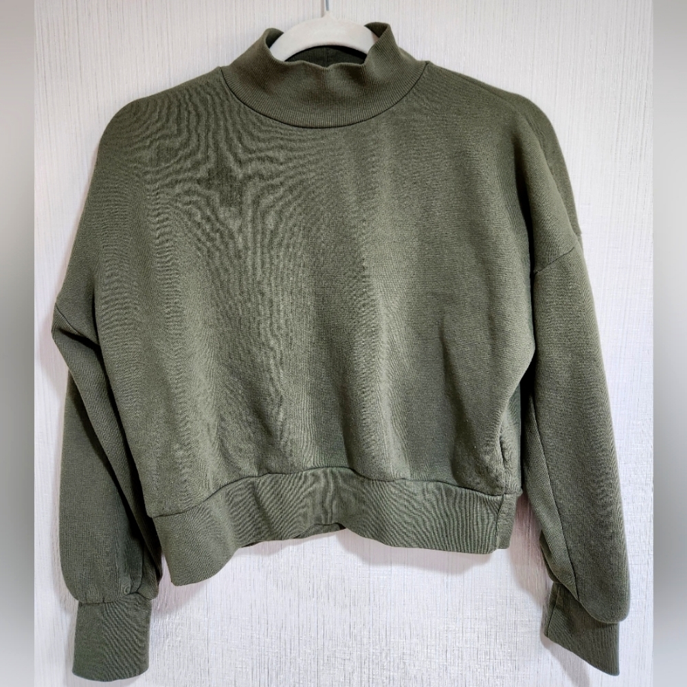 Pink rose mock neck turtleneck